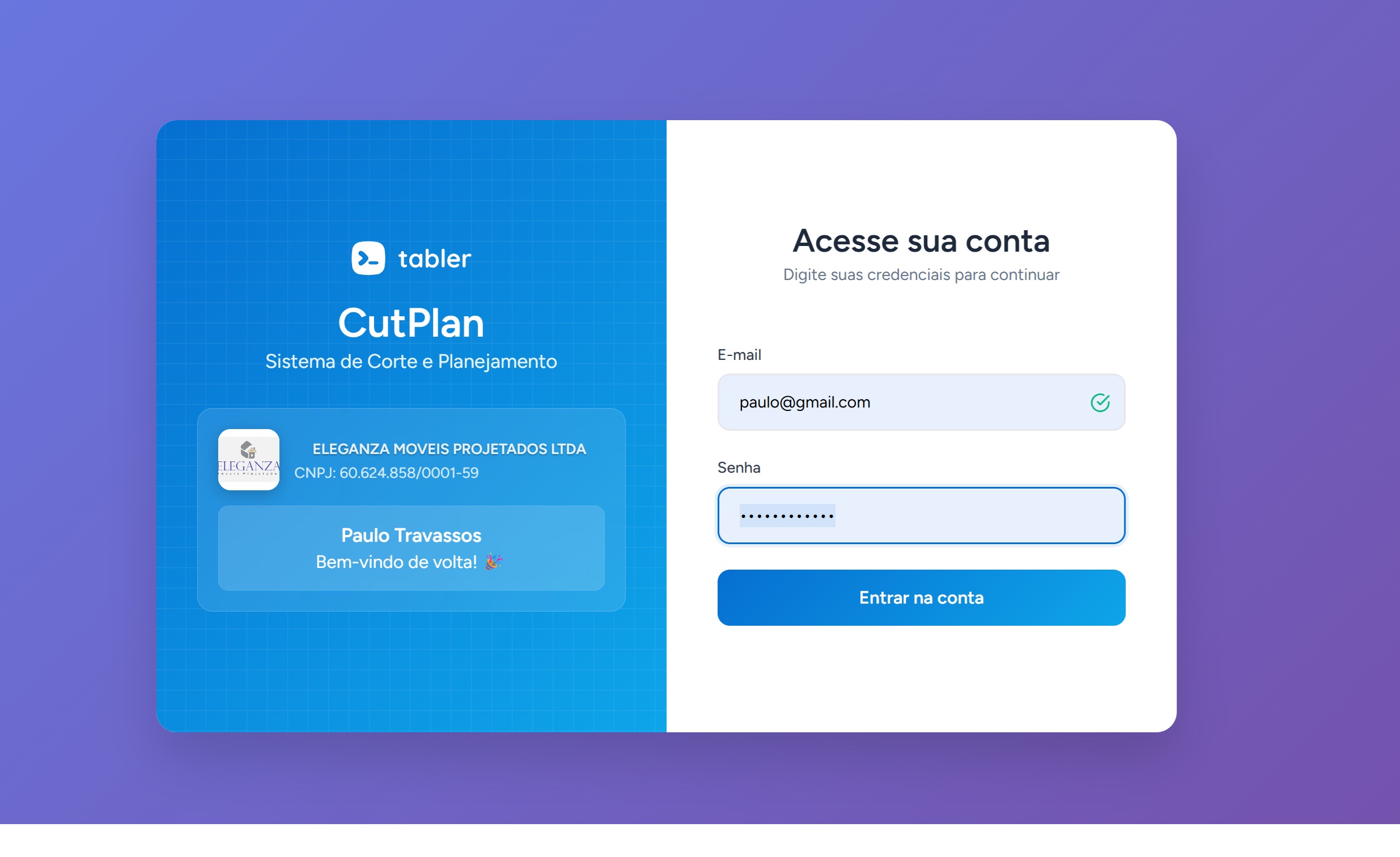 CutPlan gestão de marcenaria